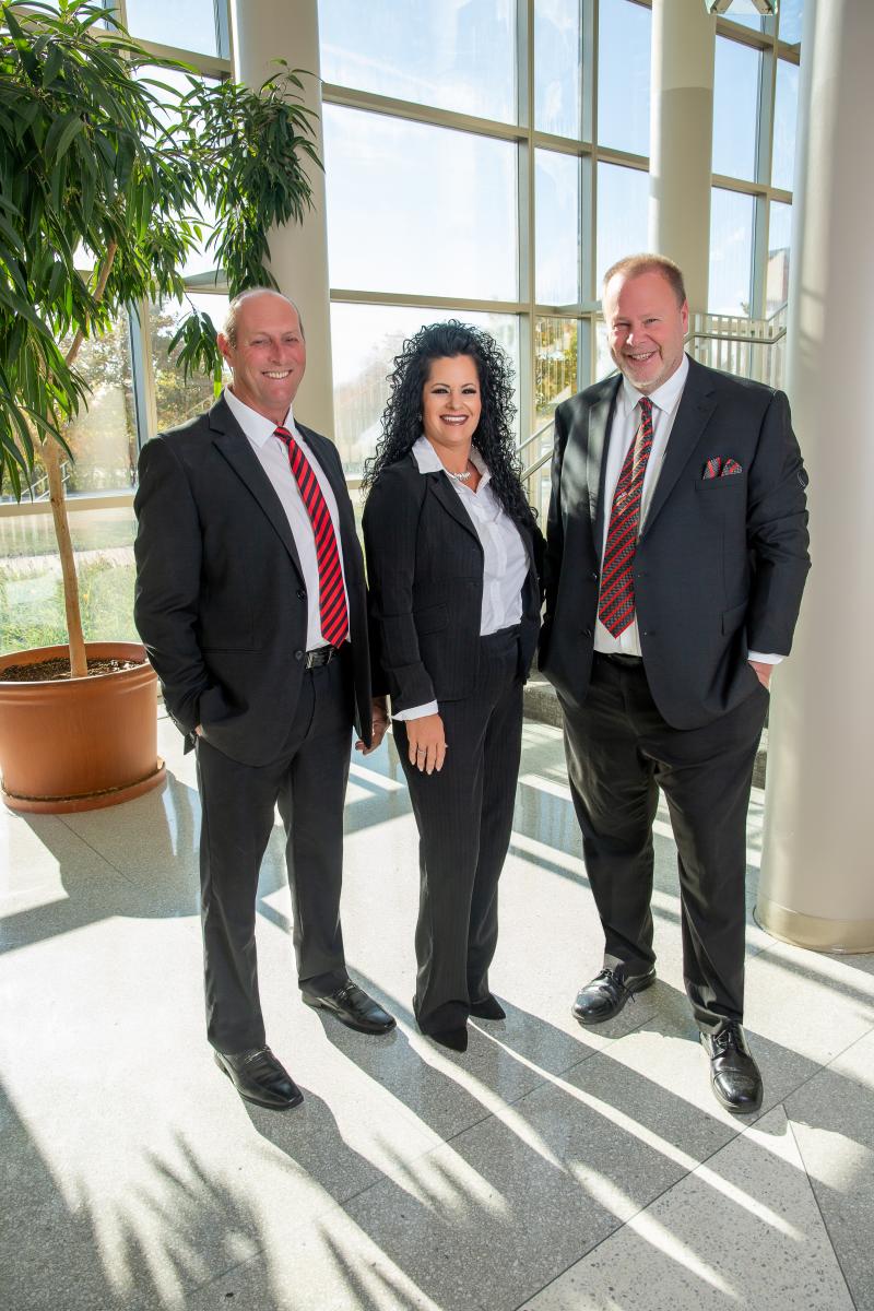 From left to right: Lalone Kishman (Managing Partner), Katie Henniges (Junior Partner), and Rick Venenga (Managing Partner)